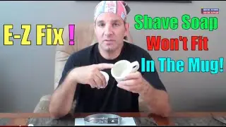 How To Get the Shaving Soap Puck to Fit Into a Mug or Other Container #shaving #tips #tricks #howto