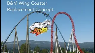 Storm Runner Replacement Concept - B&M Wing Coaster POV - NoLimits 2