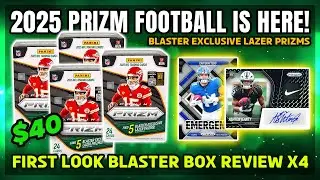 2025 PRIZM FOOTBALL IS HERE! Prizm Football Retail Blaster Box Review X4, LAZERS PRIZMS!