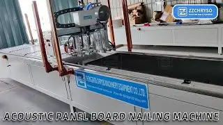 Double Stations Acoustic Panel Board Nailing Machine Before Shipping To Turkey