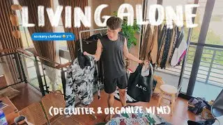 Living Alone Diaries: Decluttering My Clothes, Organizing My Closet, & Wardrobe Reset 👕📦