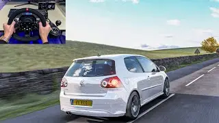 Assetto Corsa -  Volkswagen Golf MK5 GTI | Steering Wheel Gameplay