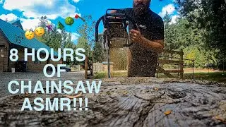 I NEED YOU TO WATCH THIS!!! 8 hours of BEAUTIFUL CHAINSAW ASMR!