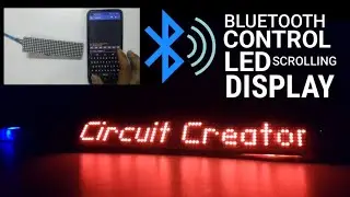 Bluetooth Scrolling Text LED Matrix with Arduino || MAX7219  HC05 Serial Bluetooth ||