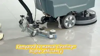 Walk-behind floor scrubbers, suitable for shopping malls, hospitals, and factories.#scrubber