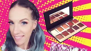 Crown Pro 10 Color Fuego Collection Palette & Makeup Brush set Review / Makeup look