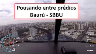 Pouso em SBBU BAUR&Uacute; com Inpaer Conquest 180