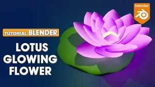 blender lotus glowing flower in blender | blender modeling tutorial | blender 3.5 | jambo vfx