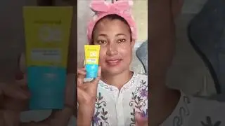 Garnier  SPF 50 super UV cooling watergel sunscreen with vitamin c #shorts #skincare