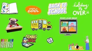 ***FREE BACK TO SCHOOL GREEN SCREEN | FREE TO USE | NO COPYRIGHT GREEN SCREEN OVERLAYS | 2021 ***