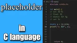 Placeholders in C language [Quick and Easy]