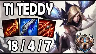 T1 Teddy KAISA vs MISS FORTUNE [ ADC ] Lol Ranked Korea