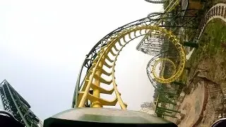 Dragon Wind Chinese Knock Off Double Loop Corkscrew Roller Coaster POV Chuanlord Holiday Manor
