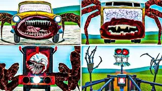 MONSTER: CAR EATER vs BUS EATER vs CHOO CHOO CHARLES vs PROTOTYPE (EPIC) in Garry's Mod!