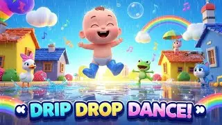 Rain Cloud Drip Drop Bounce | Fun Rainy Dance Song for Kids ☔🎶