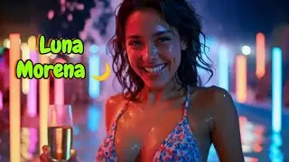 🌙 Luna Morena | Official Music Video 2025 | Sensual Pool Party Vibes 💫 #LunaMorena 