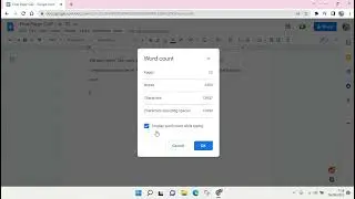 [How to Keep Track of Your Words?] Activate Word Count and Display While Typing in Google Docs!