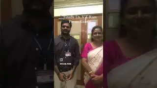 Finally Dr. V T Ram Pavan Kumar the "Jersey" Moment