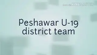 Peshawar U-19 cricket team 2018