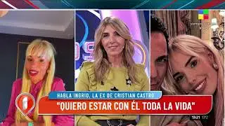 Ingrid Wagner, ex de Cristian Castro en Intrusos: 