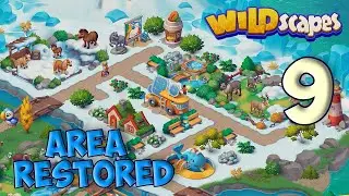 Wildscapes AREA 9 - Iceland 🐼 Gameplay Story 🐎 Исландия Playrix 👋😘✌️ HD