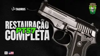 Restauração completa da PT 57 7,65 com salvamento de cano.