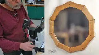 Рама для зеркала Tahoma Decagon Mirror Frame 1: проект, созданный в стиле Greene and Greene с исп...