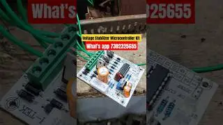 #Short|✅Automatic voltage stabilizer microcontroller kit|Voltage stabilizer pcb board