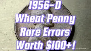 1956-D Wheat Penny Value &ndash; Rare Errors Worth $100+!#RareCoins #WheatPenny #ErrorCoins # #OldMoney