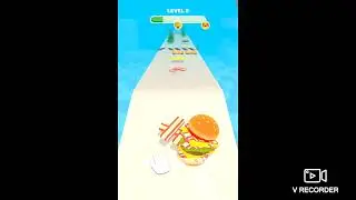 #Playing burger 🍔 🍔 rush dev in tablet ((Super -Hero)).