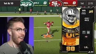 Используя 99 Total Ultimate Legend Джерри Райса...