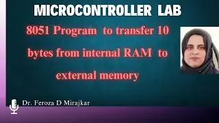 8051 program to transfer 10 bytes from internal RAM to external memory