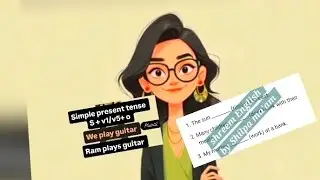 Simple present tense/ present indefinite#examples#gap filler#hindi to english #explanation #Grammar 