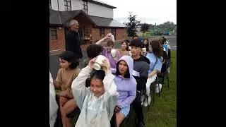 Junior youth playing a water conservation game