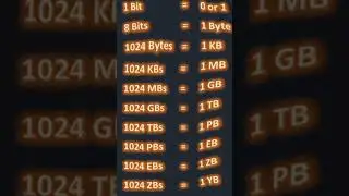 Memory units of Computer || units of Computer memory measurements || #trending  #viral #shorts