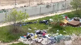 NORTH HOLLYWOOD NOHO 170 FREEWAY Los Angeles HOMELESS CAMPS TINY HOUSE VILLAGE  TRASH GRAFFITI Motor