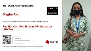 Student Review(Megha Rao): RedHat RHCSA Certification Journey!