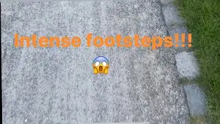 ASMR Intense !!! Slow Footsteps on gravel and grass