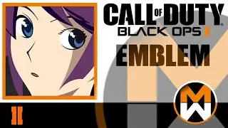 COD Black Ops 2 Emblem Tutorial - Hitagi Senjogahara from Bakemonogatari