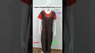 Piping model nighties | #cottonnighty #nighties #nightiesonline #nightycollection #pipingneck