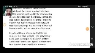 Unsolved Murder of Mary Ann Higginbotham