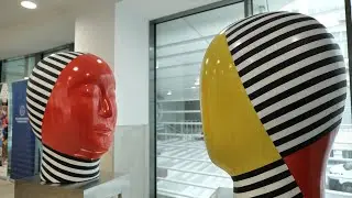 Jun Kaneko szobrai a PTE-n