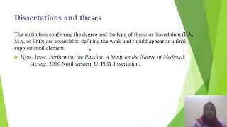 MLA 9th Edition Documentation