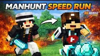 Hunter vs Runner Manhunt Speedrun 💀 | 3 Diamonds Goal | R.G Heroiz Zone 