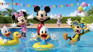 Mickey and Friends&rsquo; School Pool Party | Fun Kids Cartoon Swimming Adventure