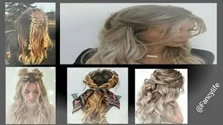 Casual Everyday Half Up Hairstyle|Quick Easy Hairstyle|@FancyLife.