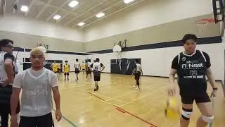TEAM BLACK and YELLOW half of 1st set (s2pid video cut off)