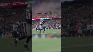 Most Accurate Throws In NFL History