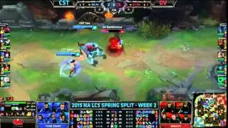 Coast Jesiz Ahri VS Gravity Cop Kalista Highlights   2015 NA LCS Spring W2D2