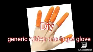 Diy generic  rubber one finger glove